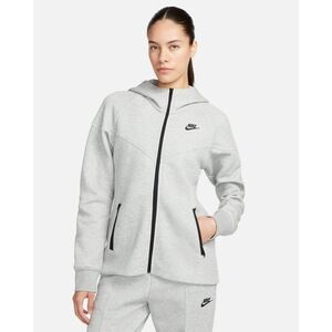 NIKE Women's Sportswear Tech Fleece Windrunner Hoodie Dark Grey Heather/Black XL